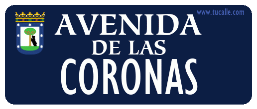 cartel_de_avenida-de las-Coronas_en_madrid_antiguo